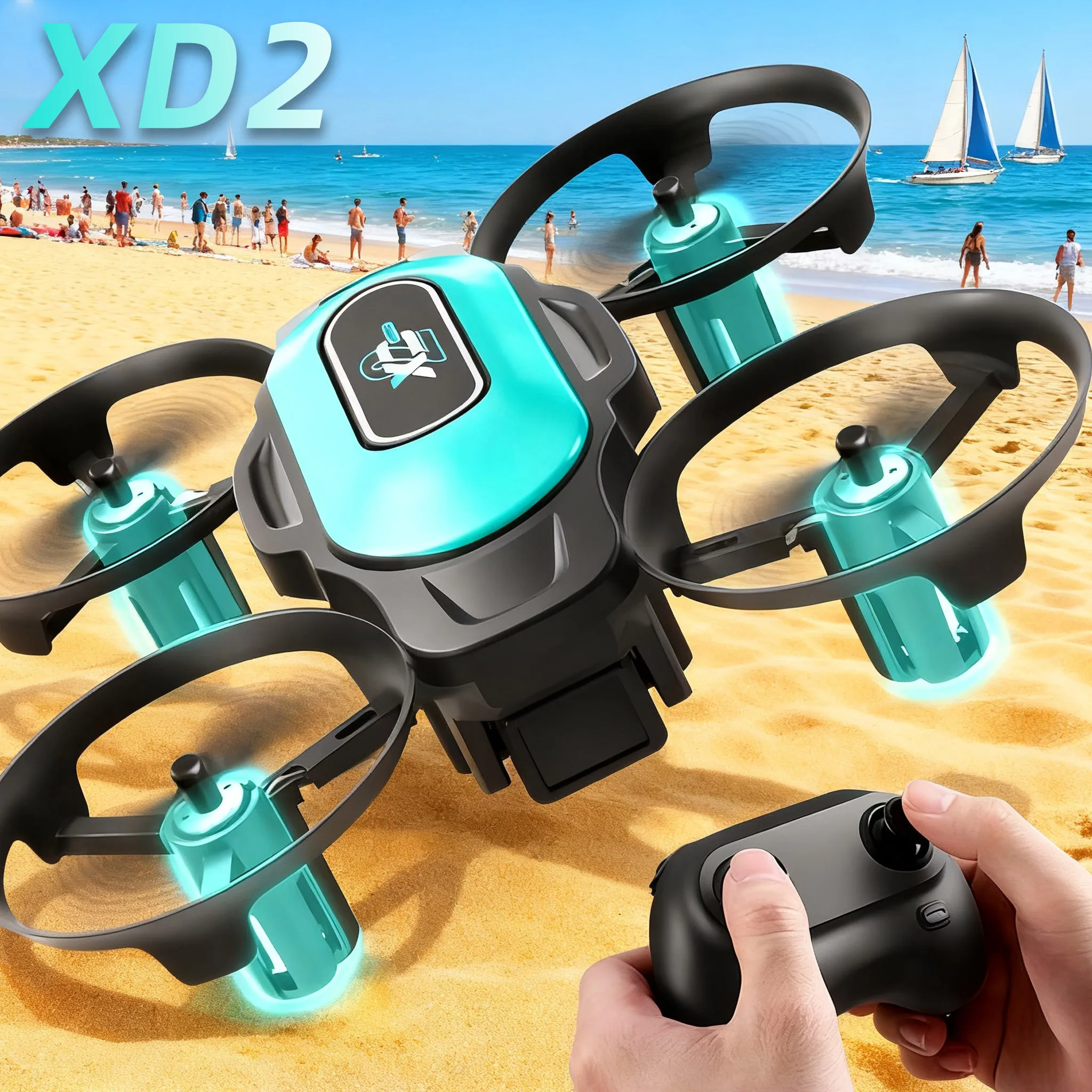 Drone Camera Lens - XD2 Mini Drone, 360° Stunt Flips,