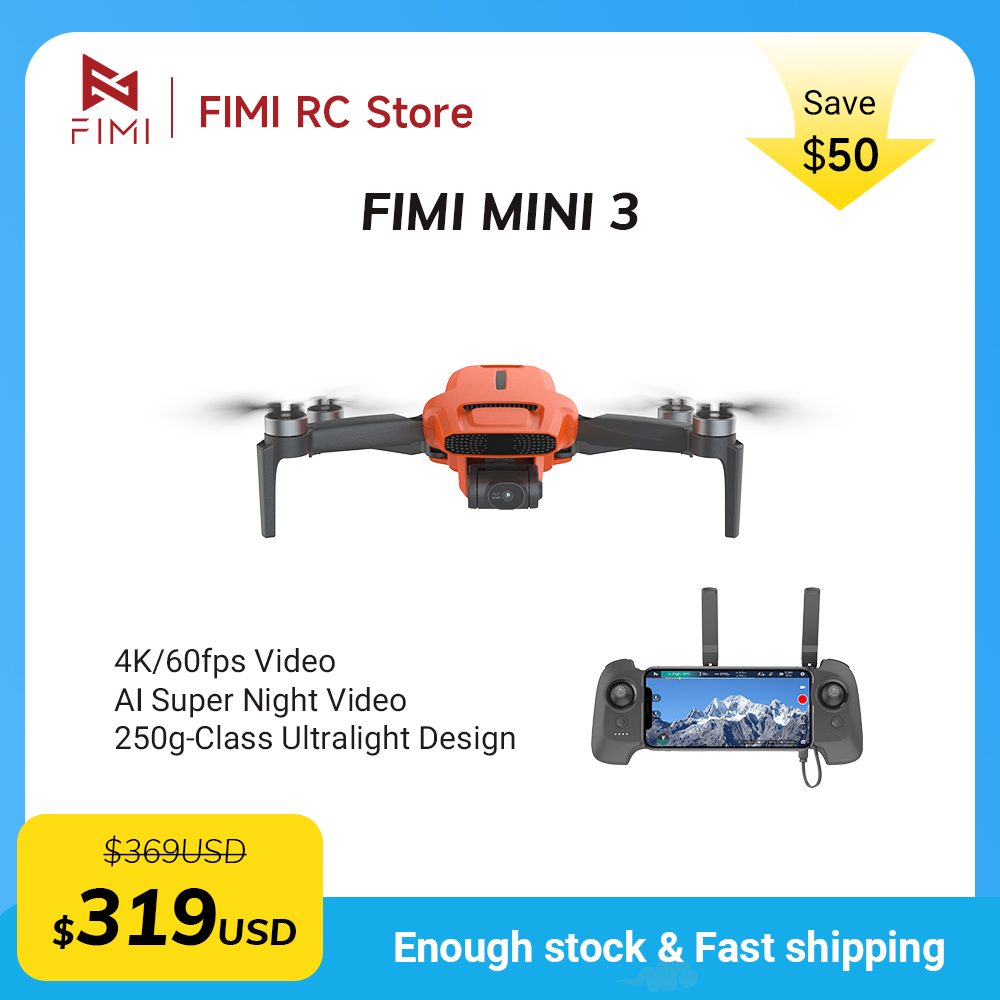 Drone Camera Night Vision - FIMI MINI 3 Camere drone 4K