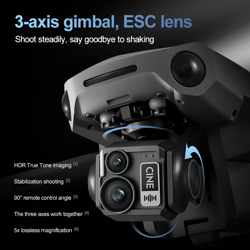 8K 3 Axis Gimbal Brushless 7.2 - Drone Camera Night Vision บทวิจารณ์และราคา