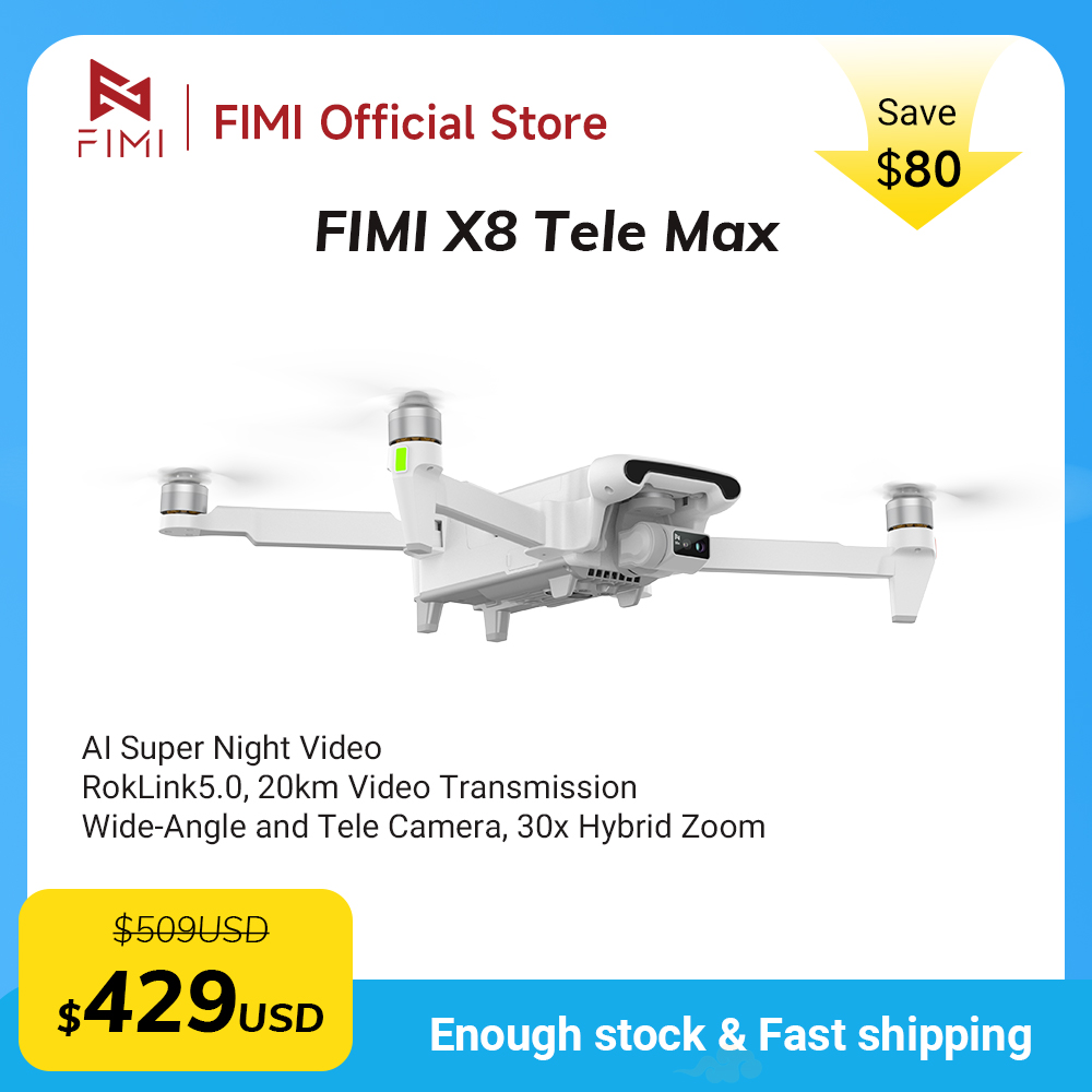 FIMI X8 Tele Max new drone Wid - Drone Camera Wide Angle บทวิจารณ์และราคา