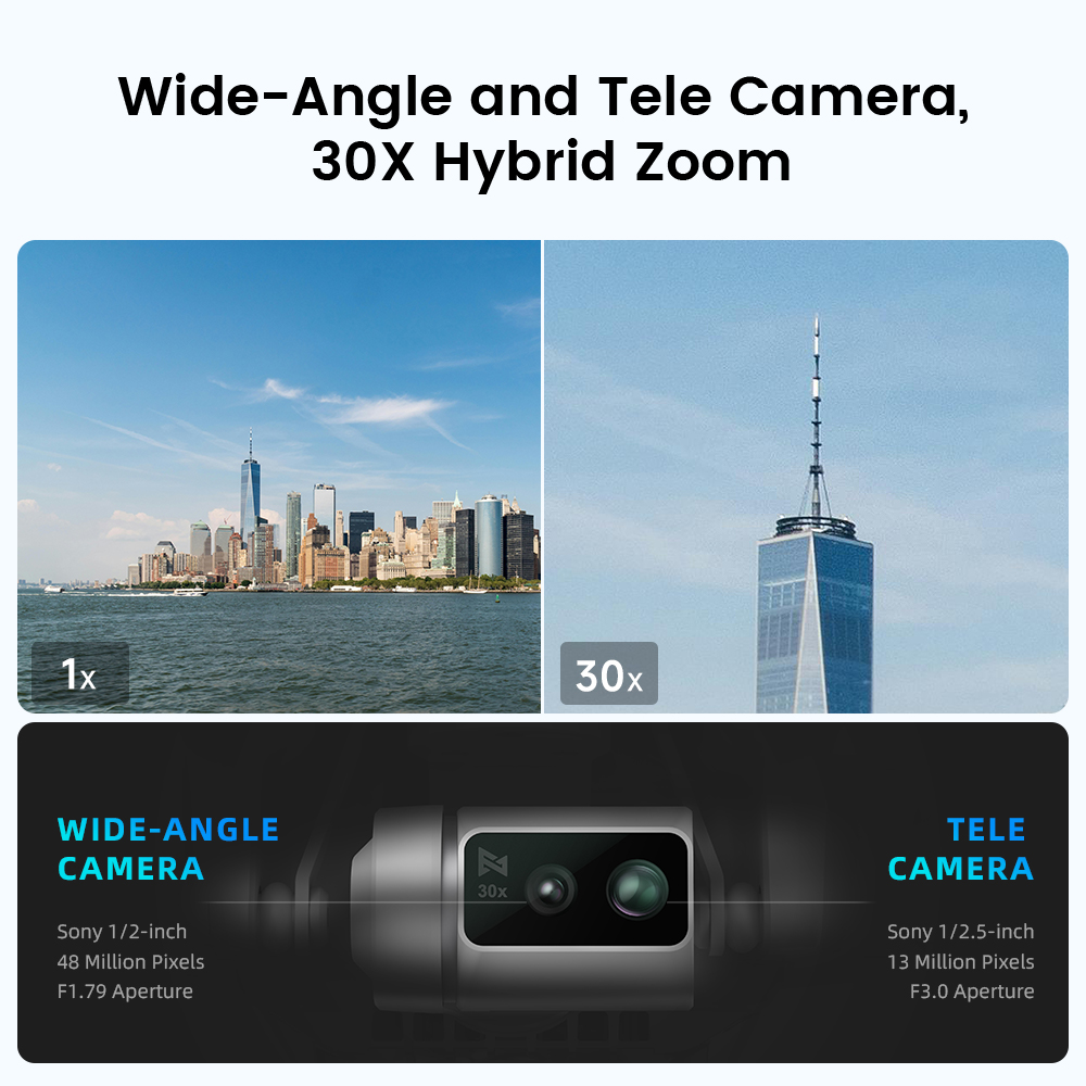 FIMI X8 Tele Max new drone Wid - Drone Camera Wide Angle บทวิจารณ์และราคา