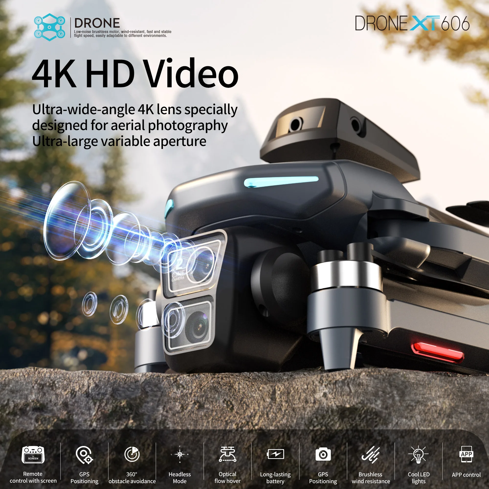 Lenovo XT606 Drone Professiona - Drone Camera Thermal บทวิจารณ์และราคา