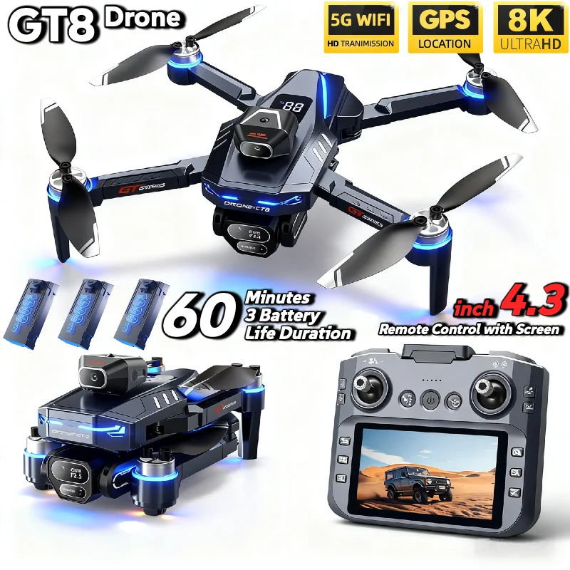 HOT For LSRC GT8 Drone 4K Prof - Drone Camera 4K บทวิจารณ์และราคา