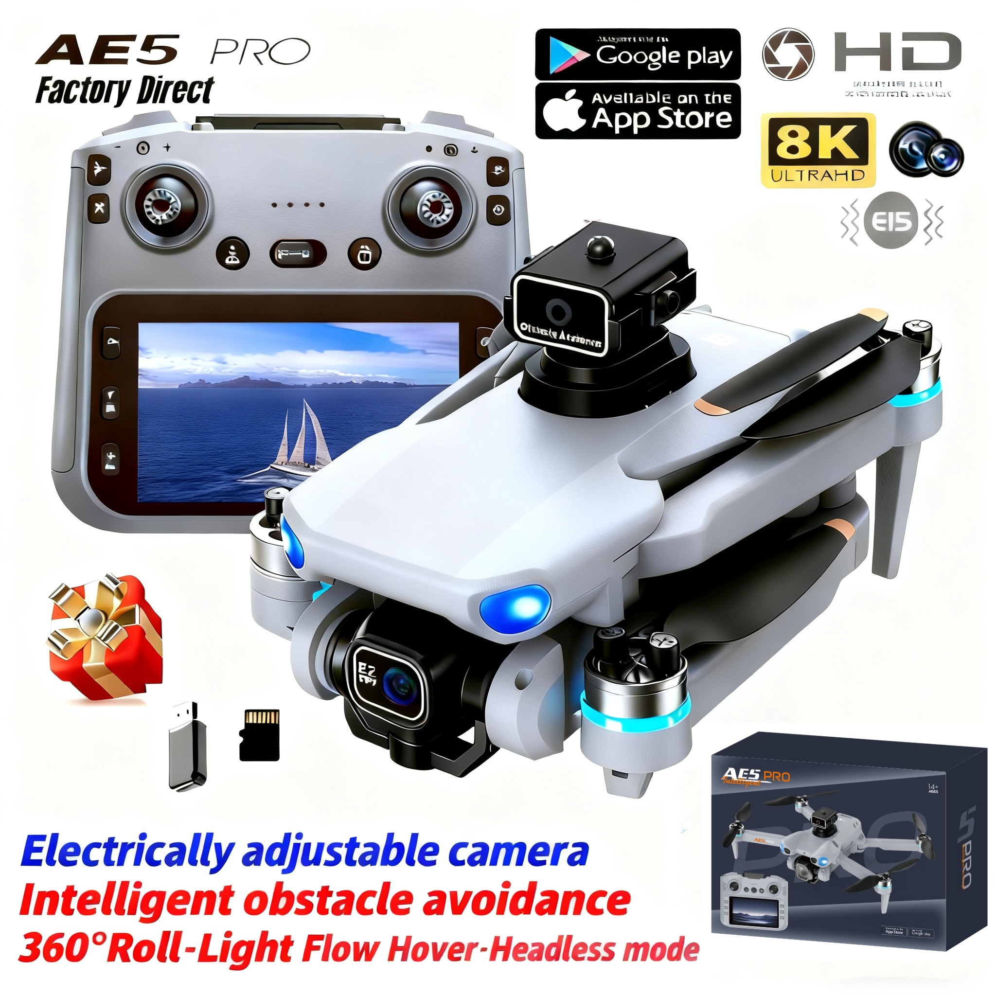 2026 New AE5 Pro Drone 8K HD 4 - Drone Camera Thermal บทวิจารณ์และราคา