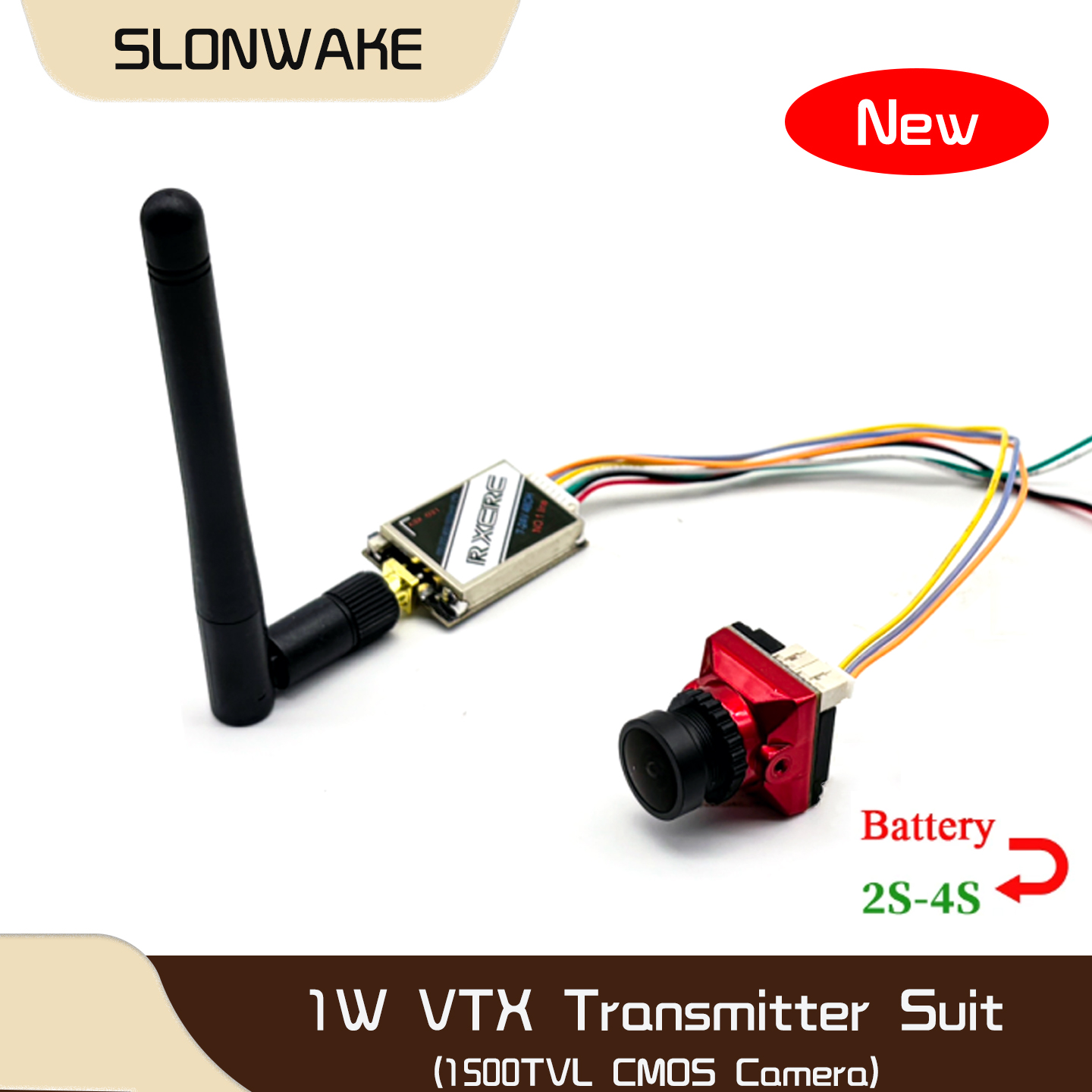 SLONWAKE  5.8G 48CH 1W VTX 100 - Drone Camera Lens บทวิจารณ์และราคา