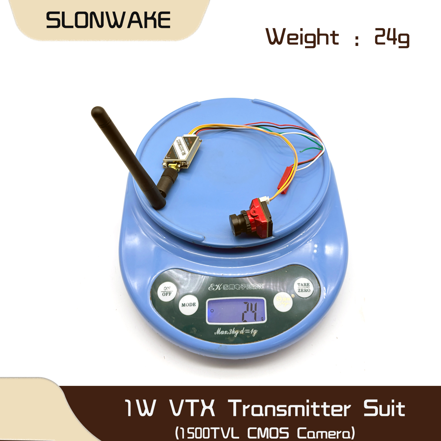 SLONWAKE  5.8G 48CH 1W VTX 100 - Drone Camera Lens บทวิจารณ์และราคา