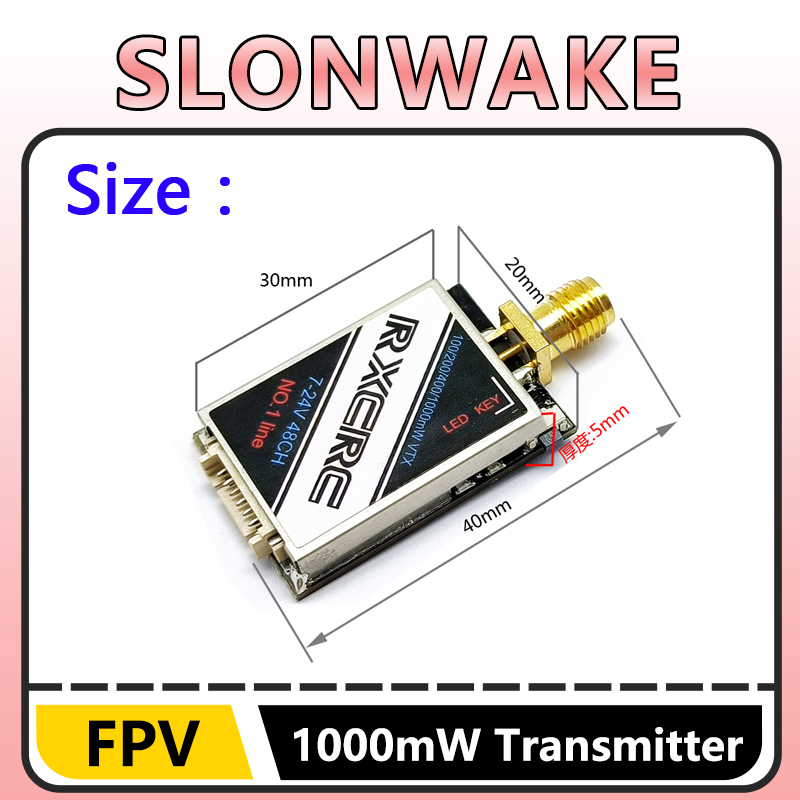 SLONWAKE  5.8G 48CH 1W VTX 100 - Drone Camera Lens บทวิจารณ์และราคา