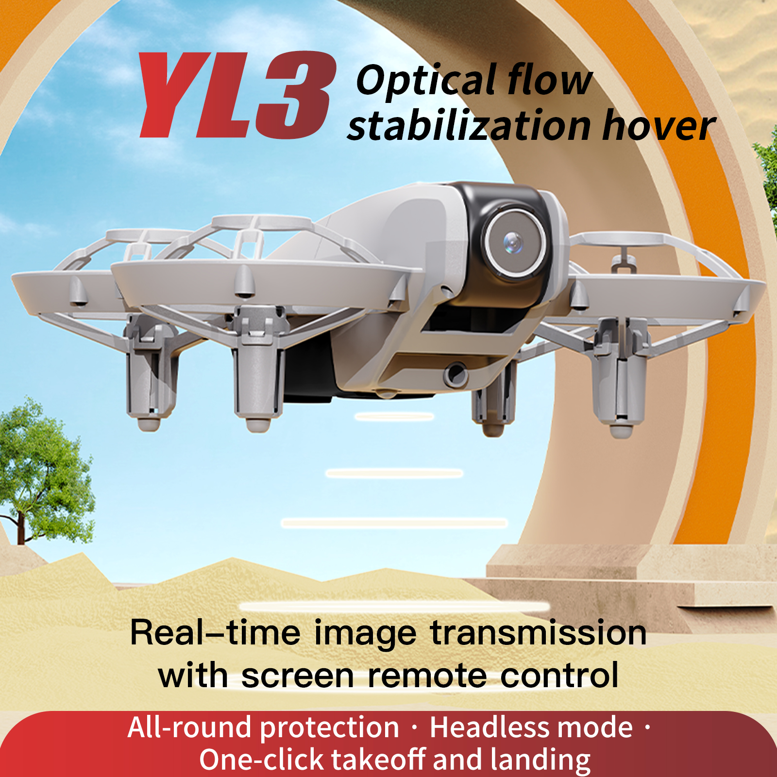 YL3 Remote-Controlled Drone wi - Drone Camera Lens บทวิจารณ์และราคา