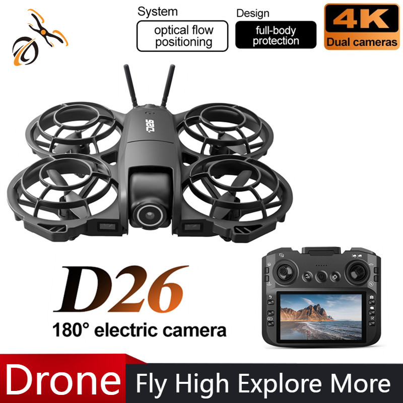 D26 Drone 4K Aerial HD 180° Ca - Drone Camera Night Vision บทวิจารณ์และราคา