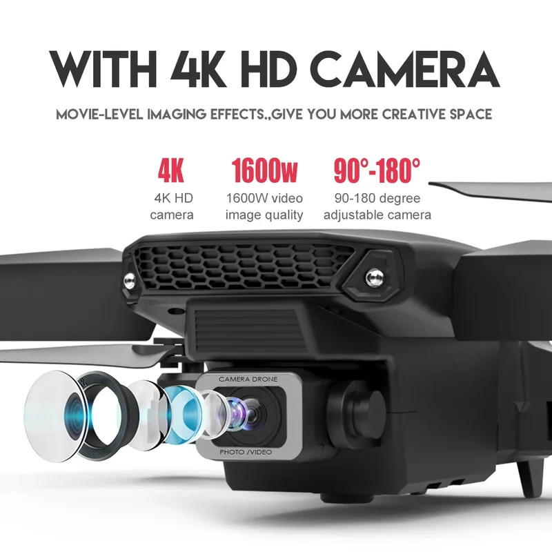 E88 ProIntelligent Folding Dro - Drone Camera 4K บทวิจารณ์และราคา