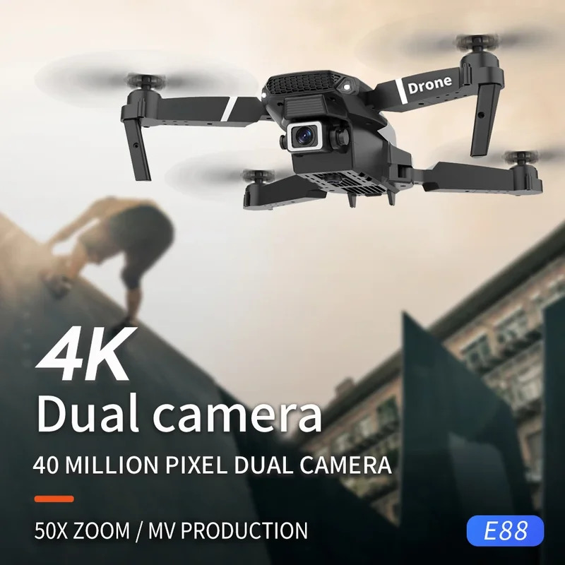 E88 ProIntelligent Folding Dro - Drone Camera 4K บทวิจารณ์และราคา
