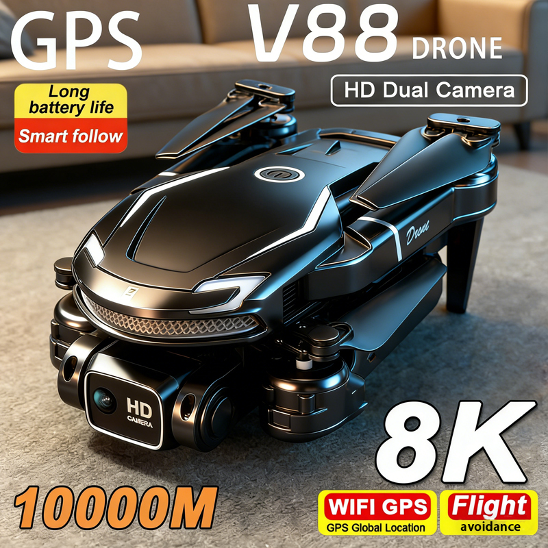 New Drone V88 pro RC Quadcopte - Drone Camera Wide Angle บทวิจารณ์และราคา