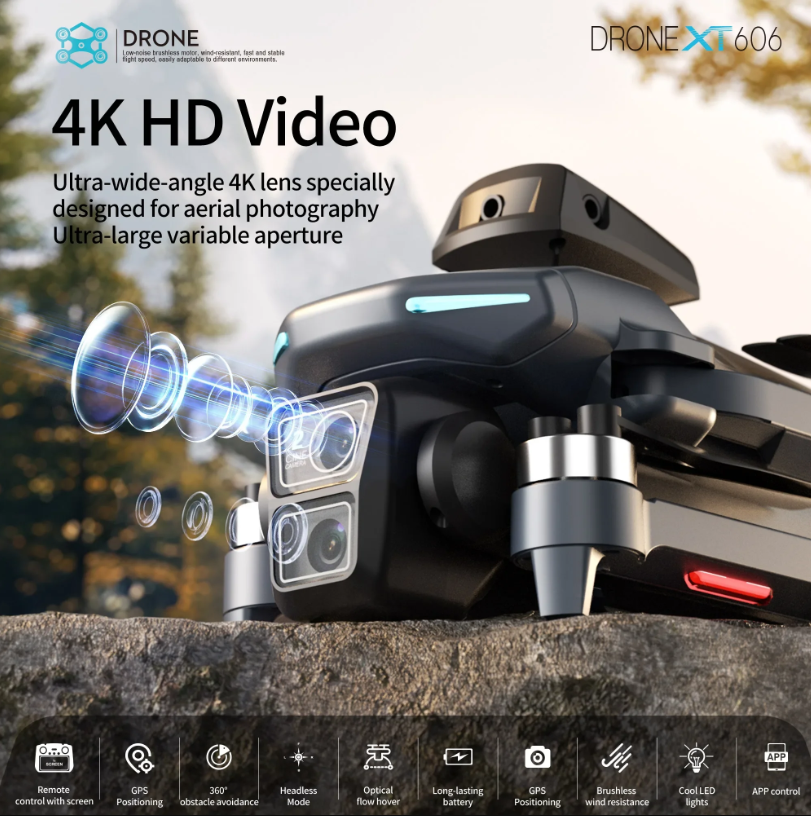Lenovo XT606 MAX GPS Drone 4k  - Drone Camera Thermal บทวิจารณ์และราคา