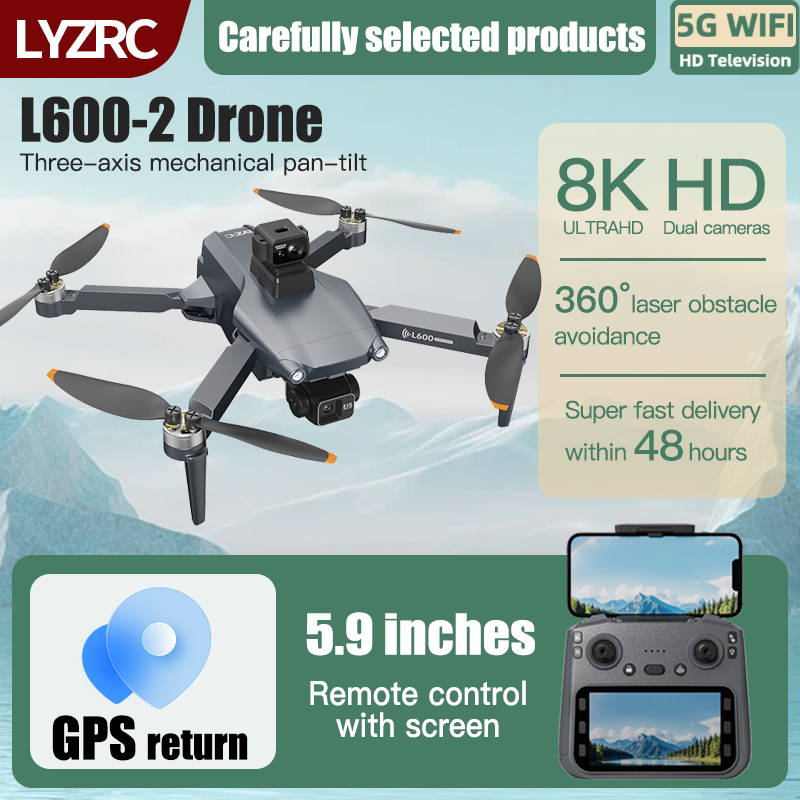 LYZRC L600-2 MAX GPS Drone 3-A - Drone Camera Thermal บทวิจารณ์และราคา