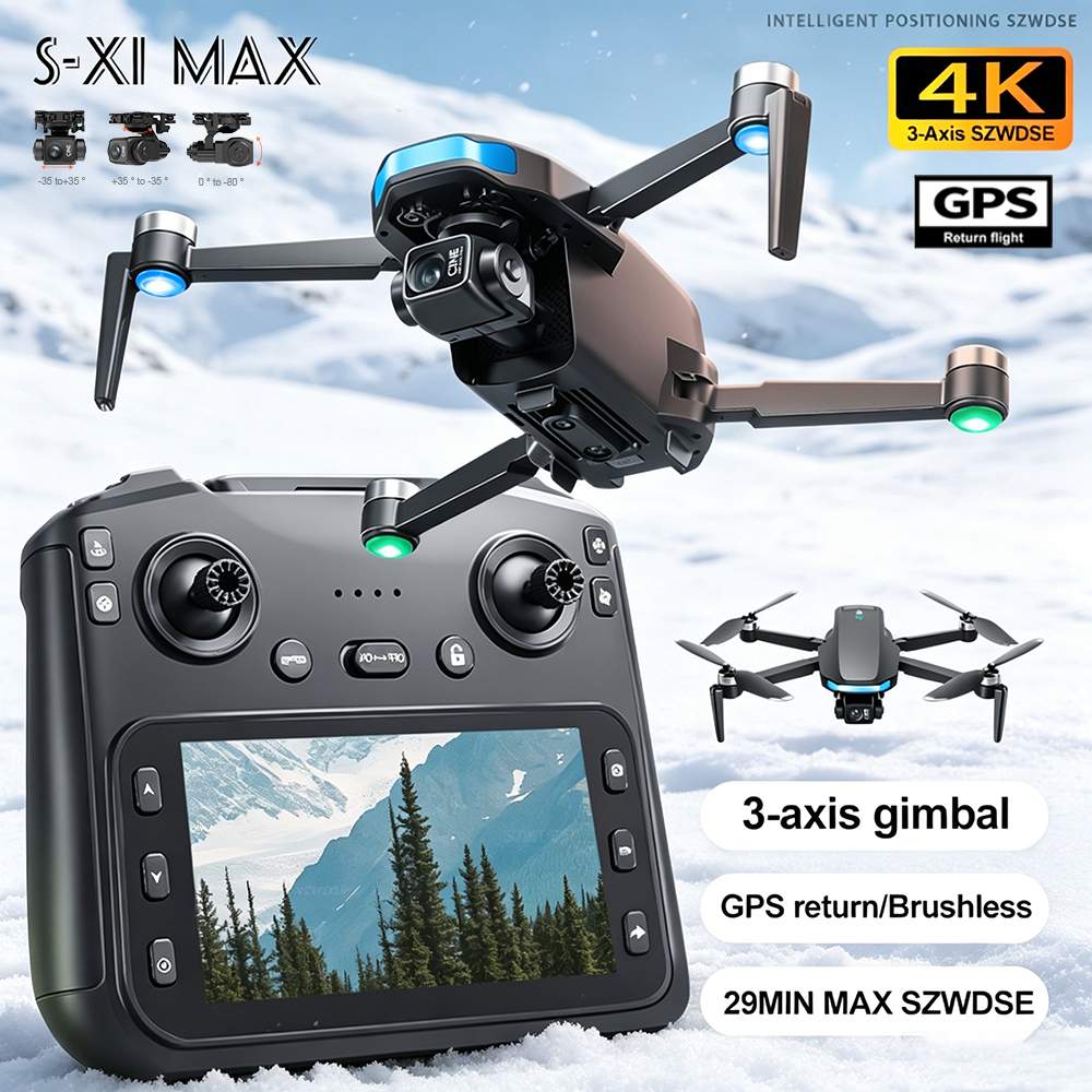 New S-X1 MAX Drone GPS 8K Prof - Drone Camera Professional บทวิจารณ์และราคา